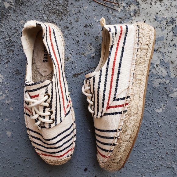 Anthropologie Soludos Espandrille Striped Sneakers - Picture 5 of 10
